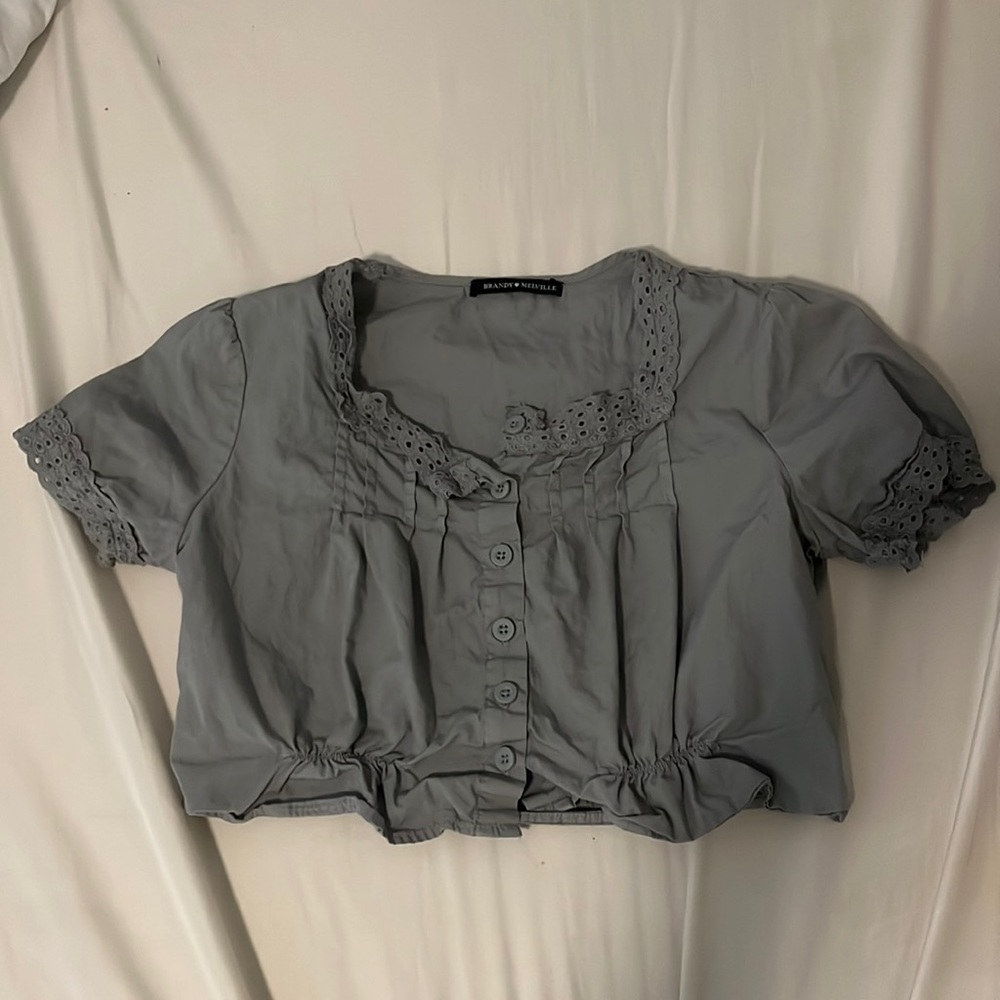 Brandy Melville One Size Cropped Blouse